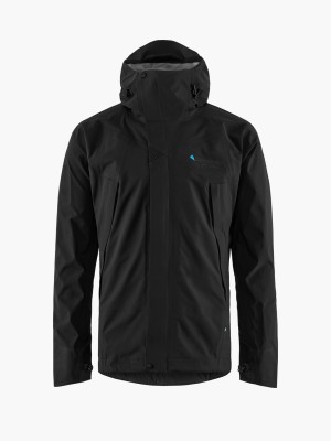 Men Klättermusen Allgrön 2.0 Waterproof Jackets Black | 79520LWDS