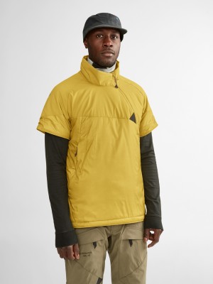 Men Klättermusen Alv Down Jackets Yellow | 01379CDJM