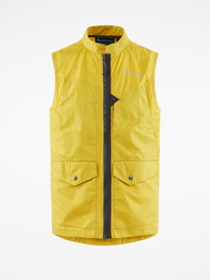 Men Klättermusen Ansur Vest Black | 32489ZPTJ