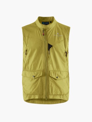 Men Klättermusen Ansur Vest Green | 01864MHQK