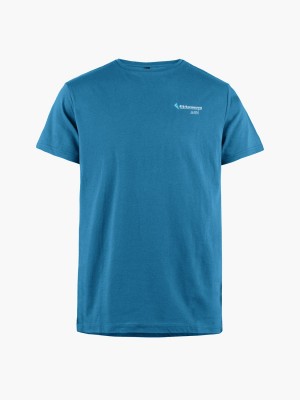 Men Klättermusen Association T-Shirt Blue | 75296EYFH