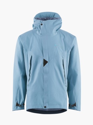 Men Klättermusen Asynja Waterproof Jackets Blue | 31972IKOR