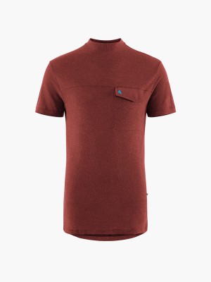 Men Klättermusen Aurvandil SS Tee M's T-Shirt Red | 54237TYGX