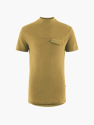 Men Klättermusen Aurvandil SS Tee M's T-Shirt Gold | 94172DPRT