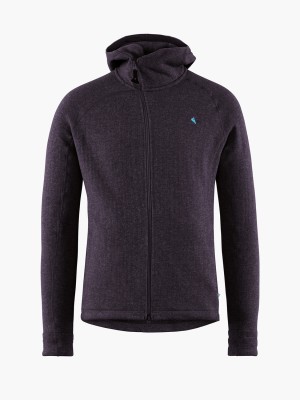 Men Klättermusen Balder Hoodie Midlayer Purple | 40865YTEN