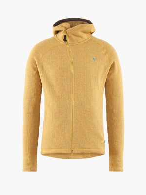 Men Klättermusen Balder Hoodie Midlayer Yellow | 50917IZJM