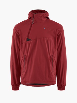 Men Klättermusen Bestla Wind Jacket Red | 95760RFZO