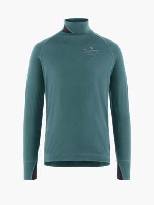 Men Klättermusen Fafne Baselayer Blue | 27104FKGV