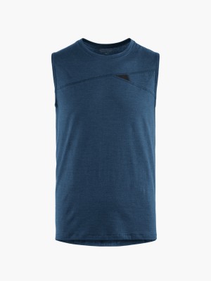 Men Klättermusen Fafne Baselayer Blue | 58219TFXH