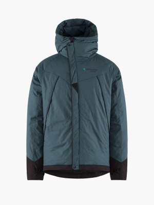 Men Klättermusen Farbaute Down Jackets Blue | 67208JHCF