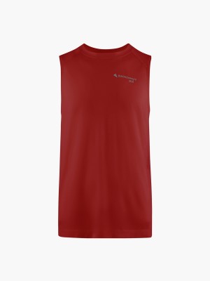 Men Klättermusen Groa T-Shirt Red | 20436DITA