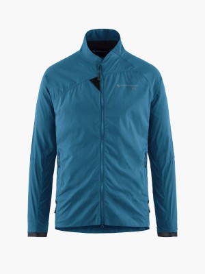 Men Klättermusen Nal Wind Jacket Blue | 86407SLRN