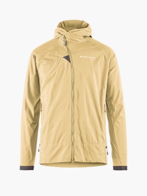 Men Klättermusen Nal Wind Jacket Brown | 41682WZPK