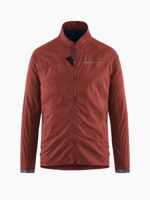 Men Klättermusen Nal Wind Jacket Red | 76814SGFD