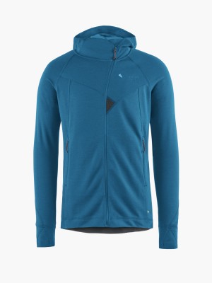 Men Klättermusen Njorun 2.0 Hoodie Blue | 53276VGHQ