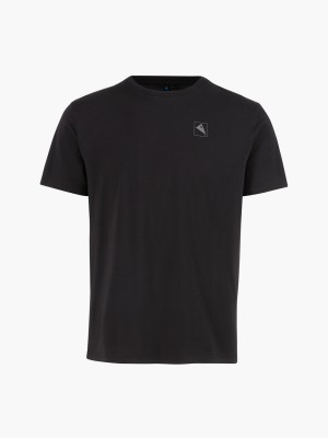 Men Klättermusen Runa Elements T-Shirt Black | 74260XEZF