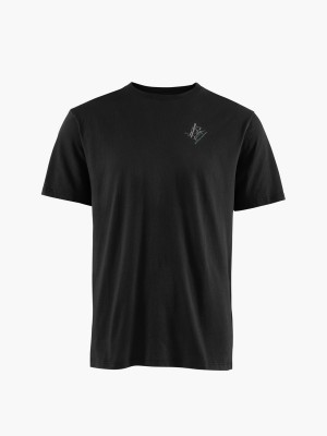 Men Klättermusen Runa Endeavour T-Shirt Black | 85794PFCH