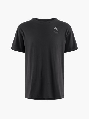 Men Klättermusen Runa Maker T-Shirt Black | 15230BZKO