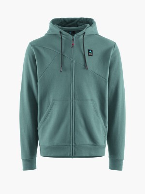 Men Klättermusen Runa Maker Zip Hoodie Sweater Blue | 12793HSJA