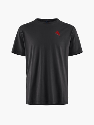 Men Klättermusen Runa Token T-Shirt Black | 92376DAWK