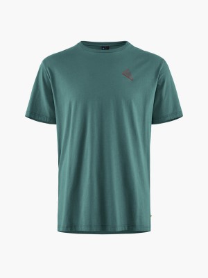 Men Klättermusen Runa Token T-Shirt Green | 86970NGWV