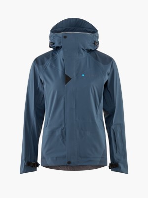 Women Klättermusen Allsvinn Waterproof Jackets Blue | 68372FXLG