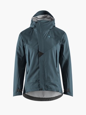 Women Klättermusen Asynja Waterproof Jackets Blue | 43058ONHZ