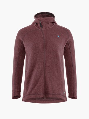 Women Klättermusen Balder Hoodie Midlayer Red | 34281MEKF