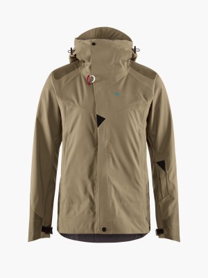 Women Klättermusen Brage 2.0 Waterproof Jackets Dark Khaki | 01627MHTF