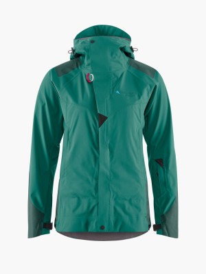 Women Klättermusen Brage 2.0 Waterproof Jackets Green | 40326AOBT