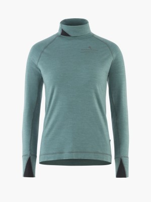 Women Klättermusen Fafne Baselayer Green | 60149VPJG