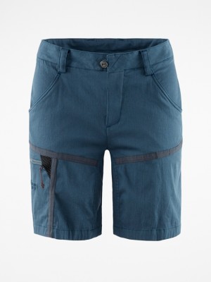 Women Klättermusen Gefjon Shorts Blue | 81549JDTA