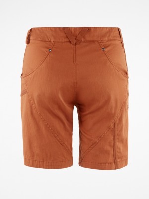 Women Klättermusen Gefjon Shorts Brown | 91564ZTDV