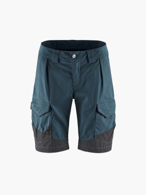 Women Klättermusen Grimner Shorts Blue Black | 13786POHV