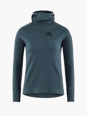 Women Klättermusen Huge Hoodie Blue | 40695JIRE