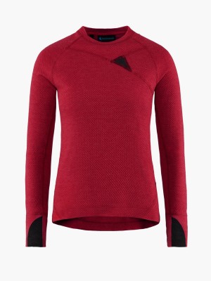 Women Klättermusen Huge Midlayer Red | 63904MIDY