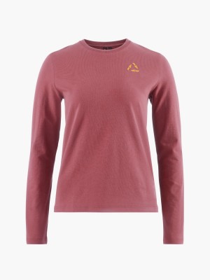 Women Klättermusen Runa Commitment 2.0 T-Shirt Red | 38746JREM