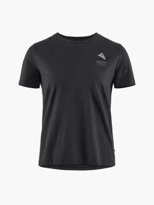 Women Klättermusen Runa Maker T-Shirt Black | 62593IFOQ