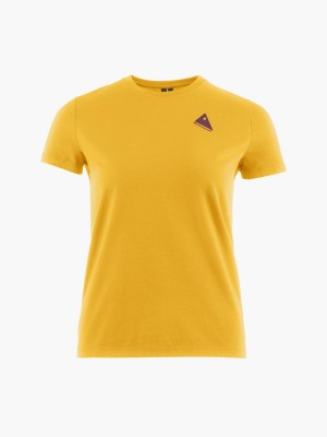 Women Klättermusen Runa Nomad T-Shirt Yellow | 94670JVRM