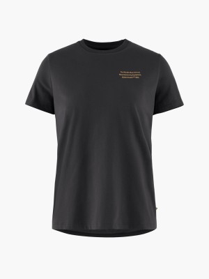 Women Klättermusen Runa Statement 2.0 T-Shirt Black | 54270NYSH