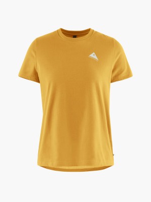 Women Klättermusen Runa Workshop 2.0 T-Shirt Yellow | 13095LJHU