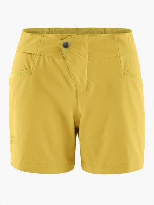 Women Klättermusen Vanadis 2.0 Shorts Yellow | 31687XDTM