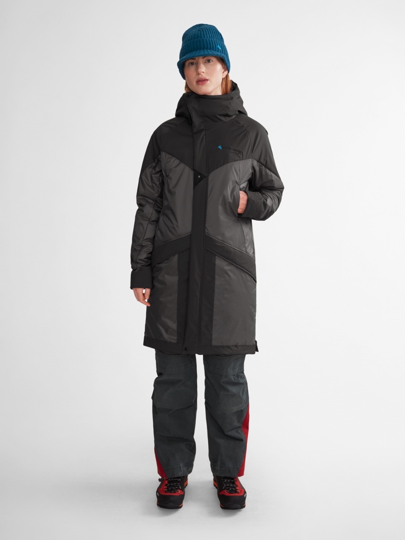 Men Klättermusen Alfheim Parka Black | 64529IYWJ