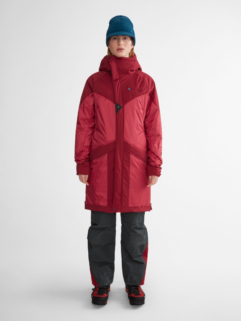 Men Klättermusen Alfheim Parka Red | 04675LAIT