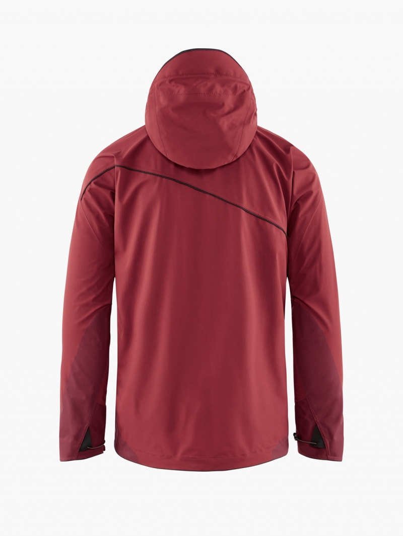 Men Klättermusen Allgrön 2.0 Waterproof Jackets Red | 65094RXLI