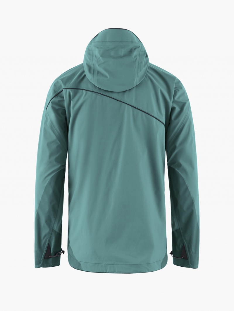 Men Klättermusen Allgrön 2.0 Waterproof Jackets Green | 13765QXYK