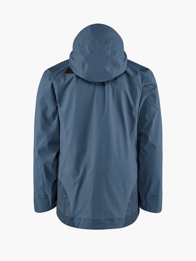 Men Klättermusen Allsvinn Waterproof Jackets Blue | 45097RPNI