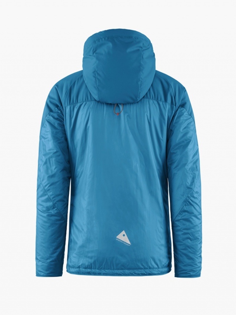 Men Klättermusen Alv Down Jackets Blue | 20871SRHJ