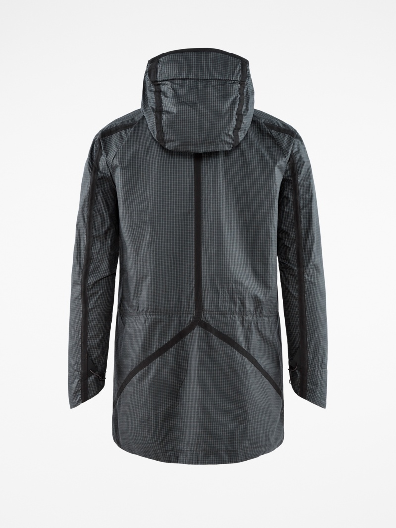 Men Klättermusen Ansur Parka Black | 20891XQVM