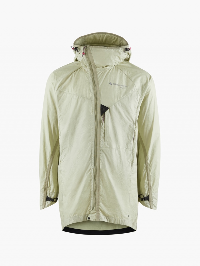 Men Klättermusen Ansur Parka Green Silver | 26954ENKA